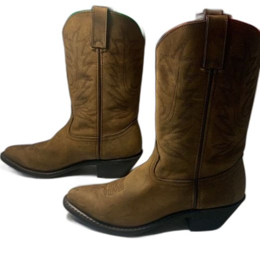 Durango Brown Western Leather Cowboy Boots - Women's Ankle Booties